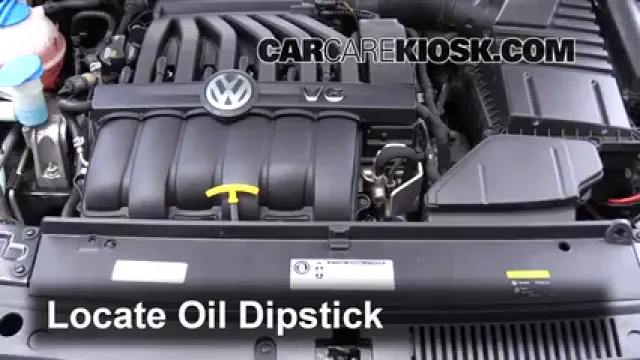2015 Volkswagen Passat SEL Premium 3.6L V6 Oil Check Oil Level